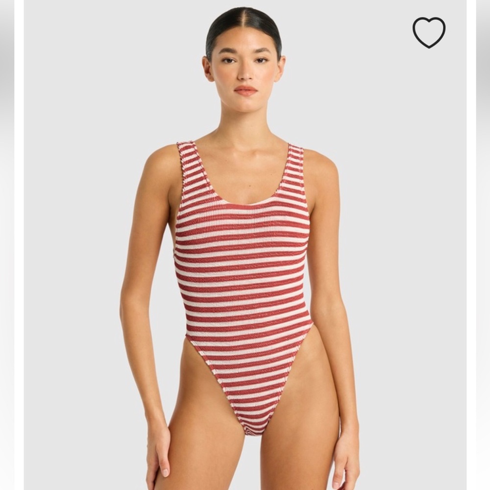 bond-eye Striped One Piece Swimsuit